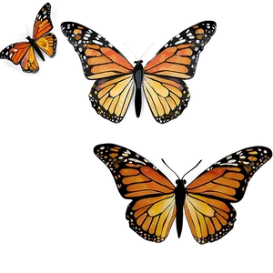 Monarch Butterflies Pattern Png Tbh PNG image