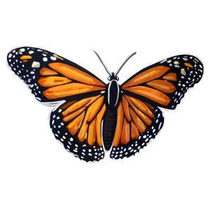 Monarch Butterfly Illustration Png 05252024 PNG image