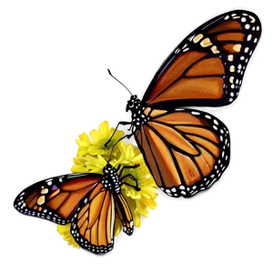 Monarch Butterfly Silhouette Png 99 PNG image