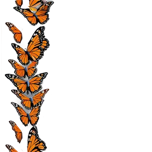 Monarch Butterfly Swarm Png 05252024 PNG image