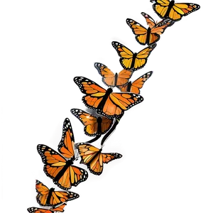 Monarch Butterfly Swarm Png Bfh PNG image