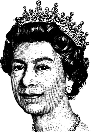 Monarch Portrait Graphic PNG image