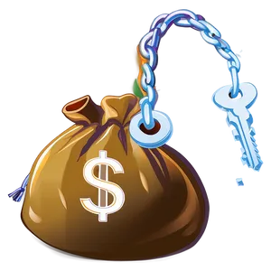 Money Bag And Keys PNG 41 PNG