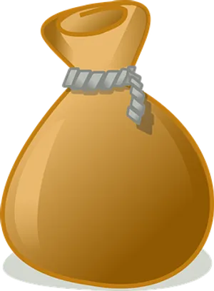 Money Bag Cartoon Illustration
