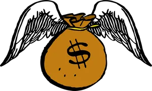 Money Bag Icon Simple Illustration