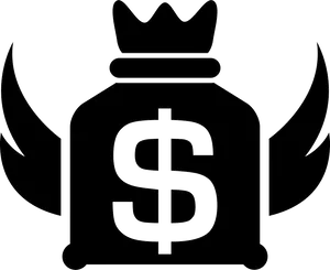 Money Bag With Wings Icon PNG image