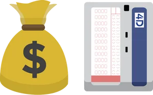 Money Bagand Binders Graphic PNG