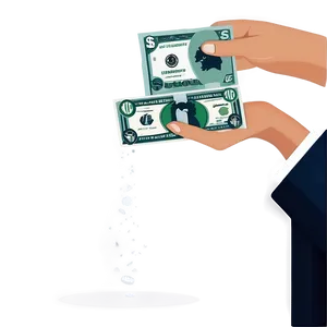 Money In Hand Vector Png 06262024 PNG image