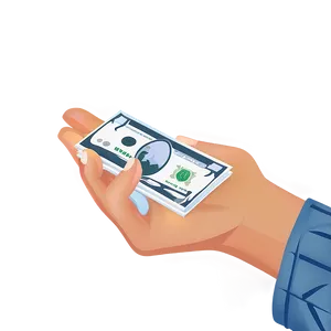 Money In Hand Vector PNG Ksi PNG