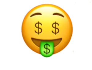 Money Mouth Face Emoji PNG image
