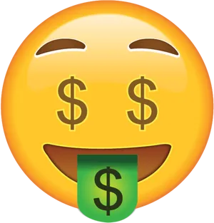 Money Tongue Emoji.png PNG image