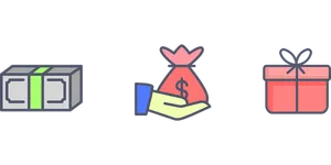 Money Transaction Gift Concept PNG image