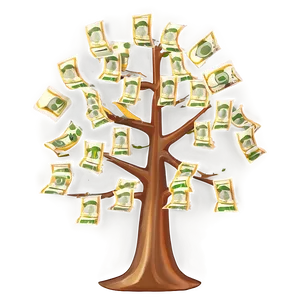 Money Tree At Sunset PNG 06272024