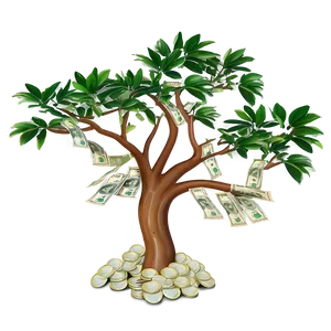 Money Tree Branches PNG 35