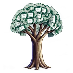 Money Tree Sketch PNG Oyc90 PNG