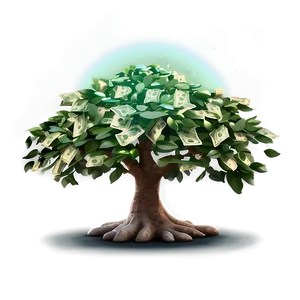 Money Tree Under Moonlight PNG 06272024 PNG