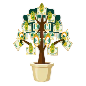 Money Tree Vector PNG 85