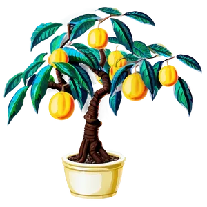 Money Tree With Fruits PNG 41