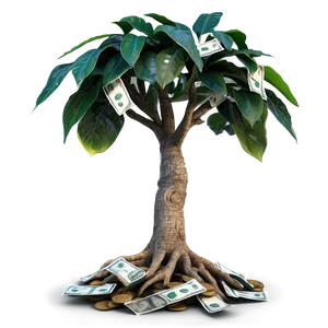 Money Tree With Roots Showing PNG Khk31 PNG