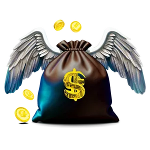 Moneybag With Wings PNG Bwq51 PNG