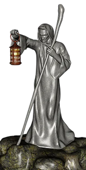 Monk_ Statue_with_ Lantern_and_ Staff