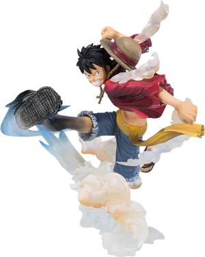 Monkey D Luffy Gear Second Figure PNG image