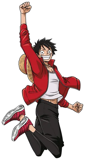 Monkey D Luffy Jumping Pose PNG image