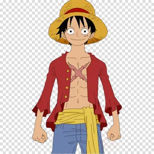 Monkey D Luffy One Piece Character PNG image