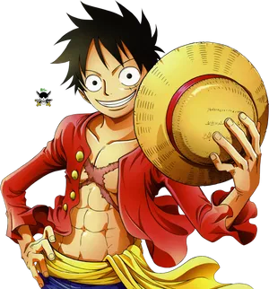 Monkey D Luffy One Piece Straw Hat PNG image