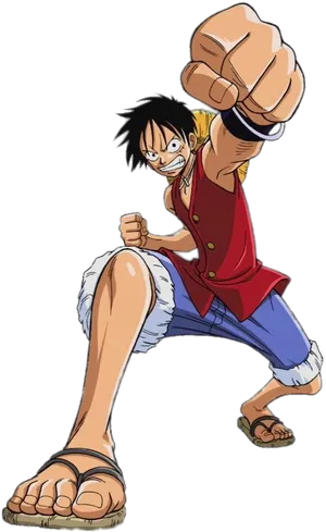 Monkey D Luffy Power Punch PNG image