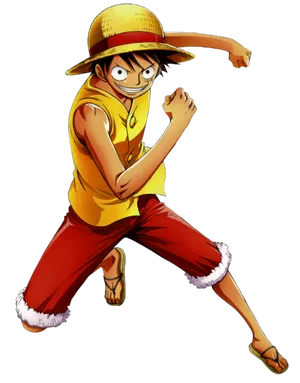 Monkey D Luffy Straw Hat Pirate PNG image