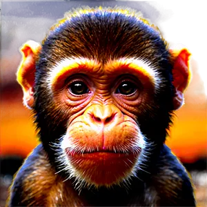 Monkey Face During Sunset PNG 06272024 PNG
