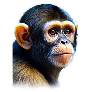 Monkey Face Profile View PNG 06272024 PNG