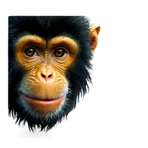 Monkey Face Watercolor Painting PNG 06272024 PNG