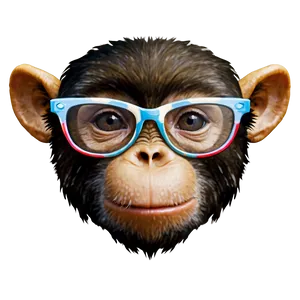 Monkey Face With Sunglasses PNG 06272024