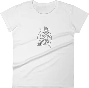 Monkey King Graphic T Shirt Design PNG image