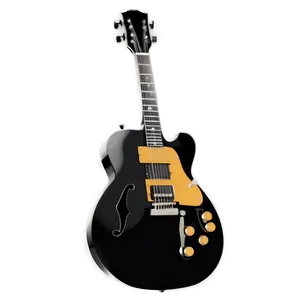 Mono Guitar Illustration Png 06242024 PNG image