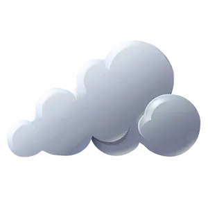 Monochrome Cloud Vector PNG Fbq