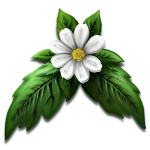 Monochrome Corner Flower PNG Jss PNG