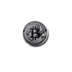 Monochrome Crypto Coin PNG Xyy55
