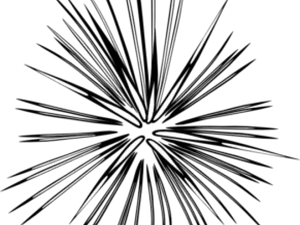 Monochrome Firework Explosion Clipart