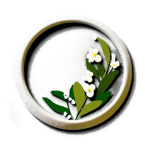 Monochrome Flower Circle PNG Jlp94 PNG