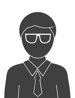 Monochrome Icon Manwith Sunglasses