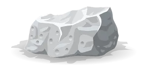 Monochrome Illustrated Rock PNG image