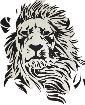 Monochrome Lion Art