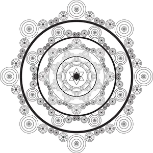 Monochrome Mandala Art