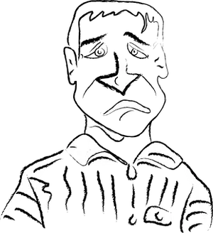 Monochrome Mysterious Man