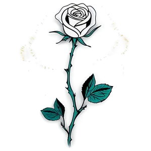 Monochrome Rose Design Png 78 PNG image