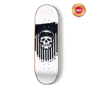 Monochrome Skateboard Deck Graphic PNG 29