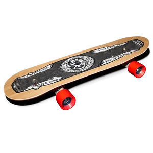 Monochrome Skateboard Deck Graphic PNG Upg66 PNG